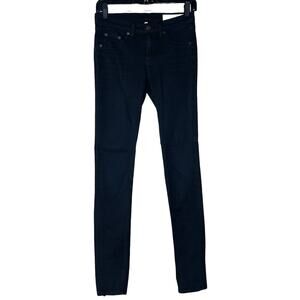 Rag & Bone Legging Skinny Jeans Pants Black Plush Size 26